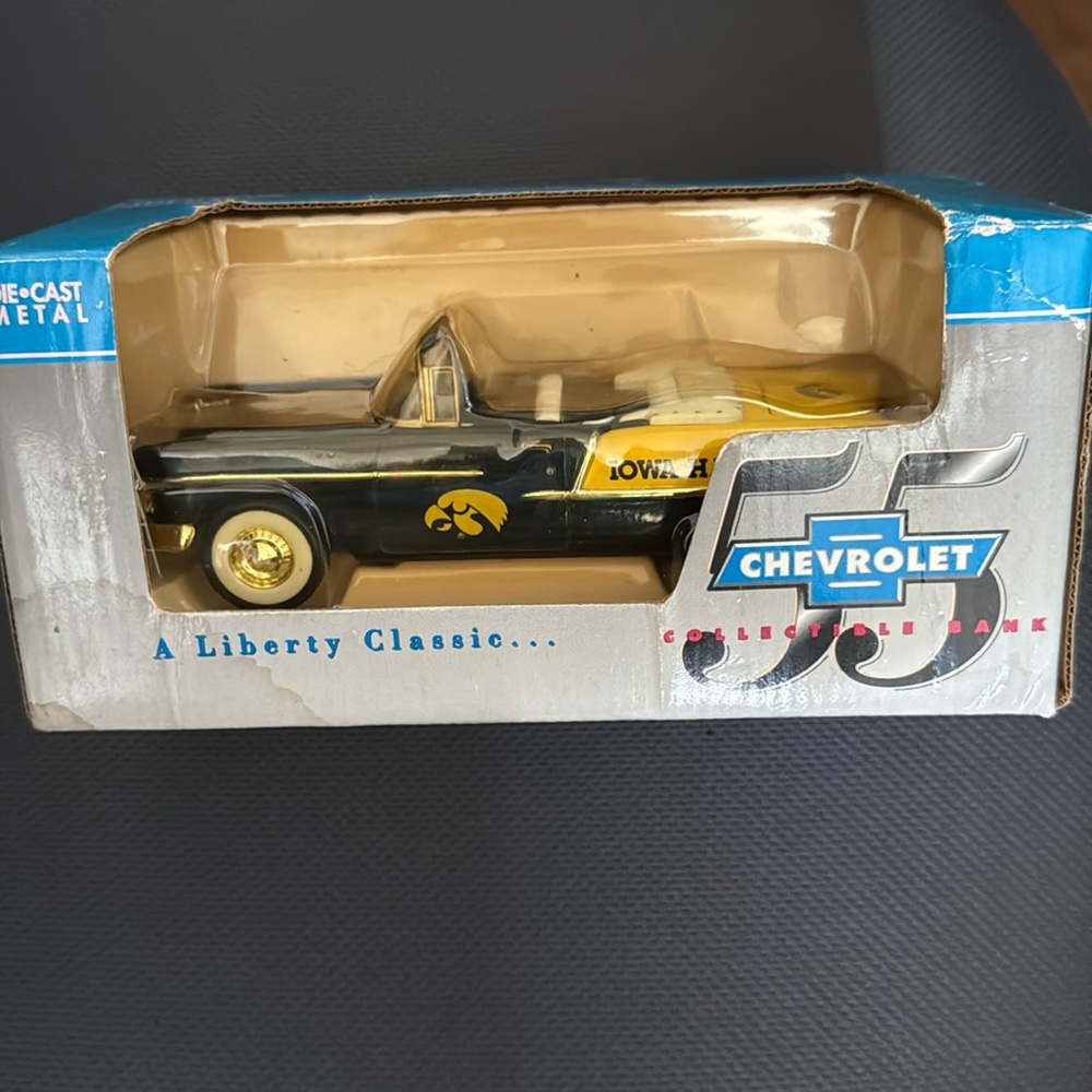 1955 Chevrolet Bank Convertible New in Box Liberty Classics Spec cast Goodyear
